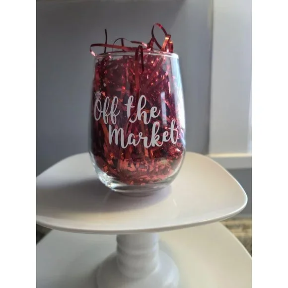 Off the Market Bachelorette Wine Glass - Picture 4 of 5
